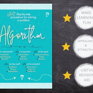 A-level Cheat Sheet Poster Download| What is an Algorithm? Classroom ...