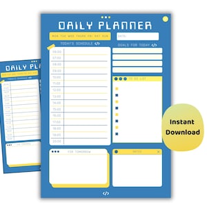 Planer dnia w Pythonie | Drukowany organizer do nauki kodowania