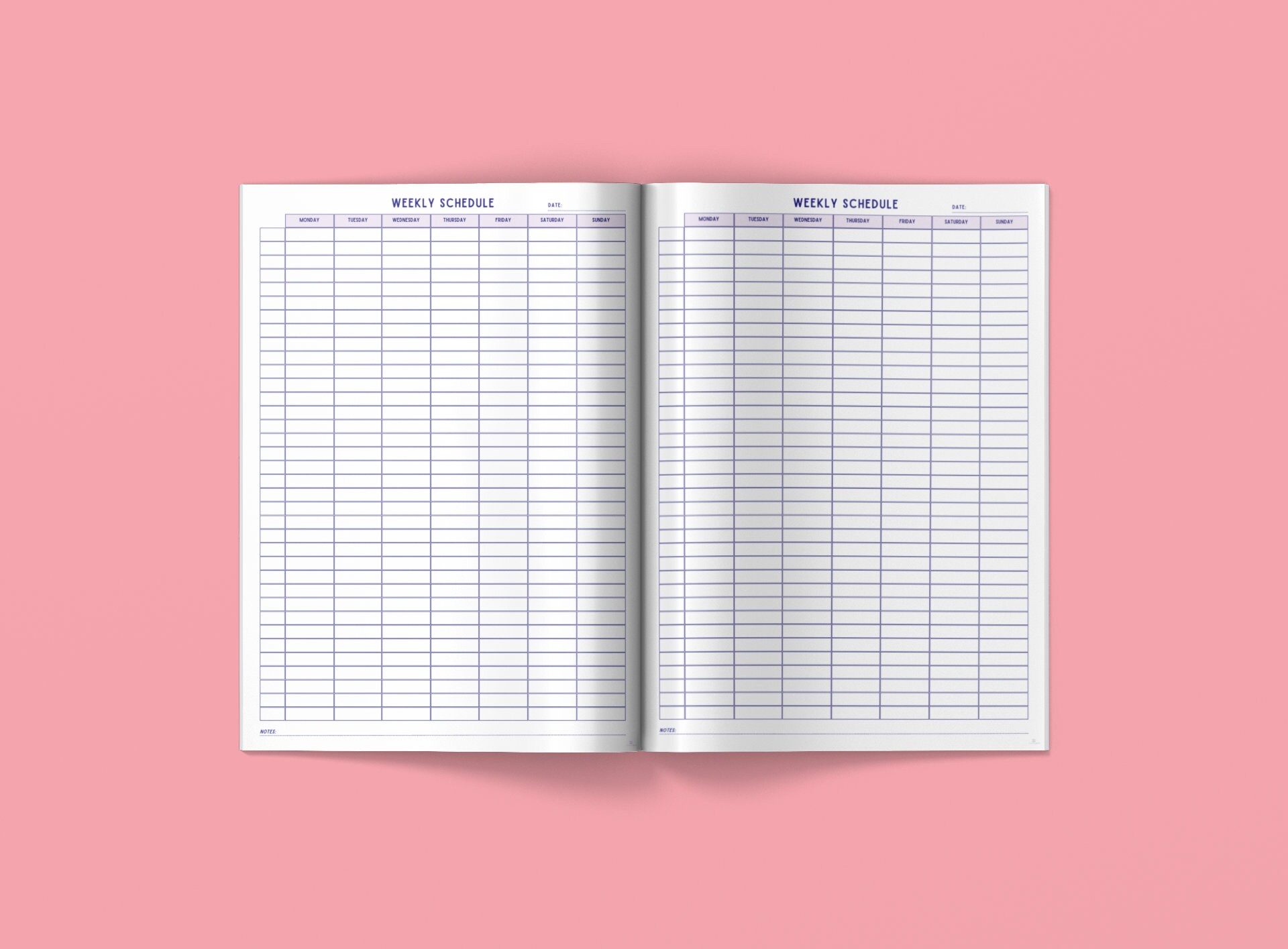 Half-hour Weekly Schedule| Printable Planner |computer Science & Tech ...