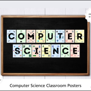 Posters voor computerwetenschappen in de klas | STEM-prikbord | Digitale download