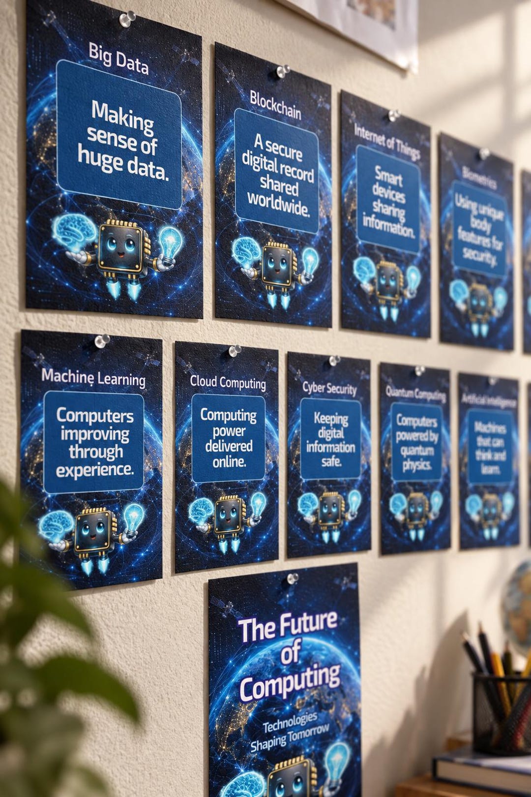 Computer Science Posters Set of 9 | Computer Lab Decor | Technology ...