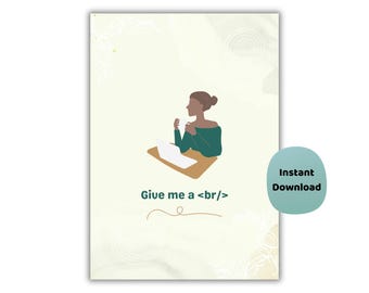 Programmer Gift Poster | Funny Coding Wall Art | Software Developer Decor | Computer Science Humor | Tech Office Art | Class Wall Tech Art