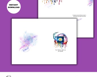 Techie Printable Birthday Card – Computer Science Coding Design