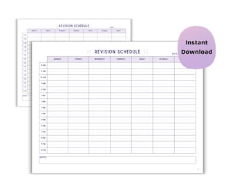 Orario di revisione stampabile / Programma di studio GCSE e A-Level