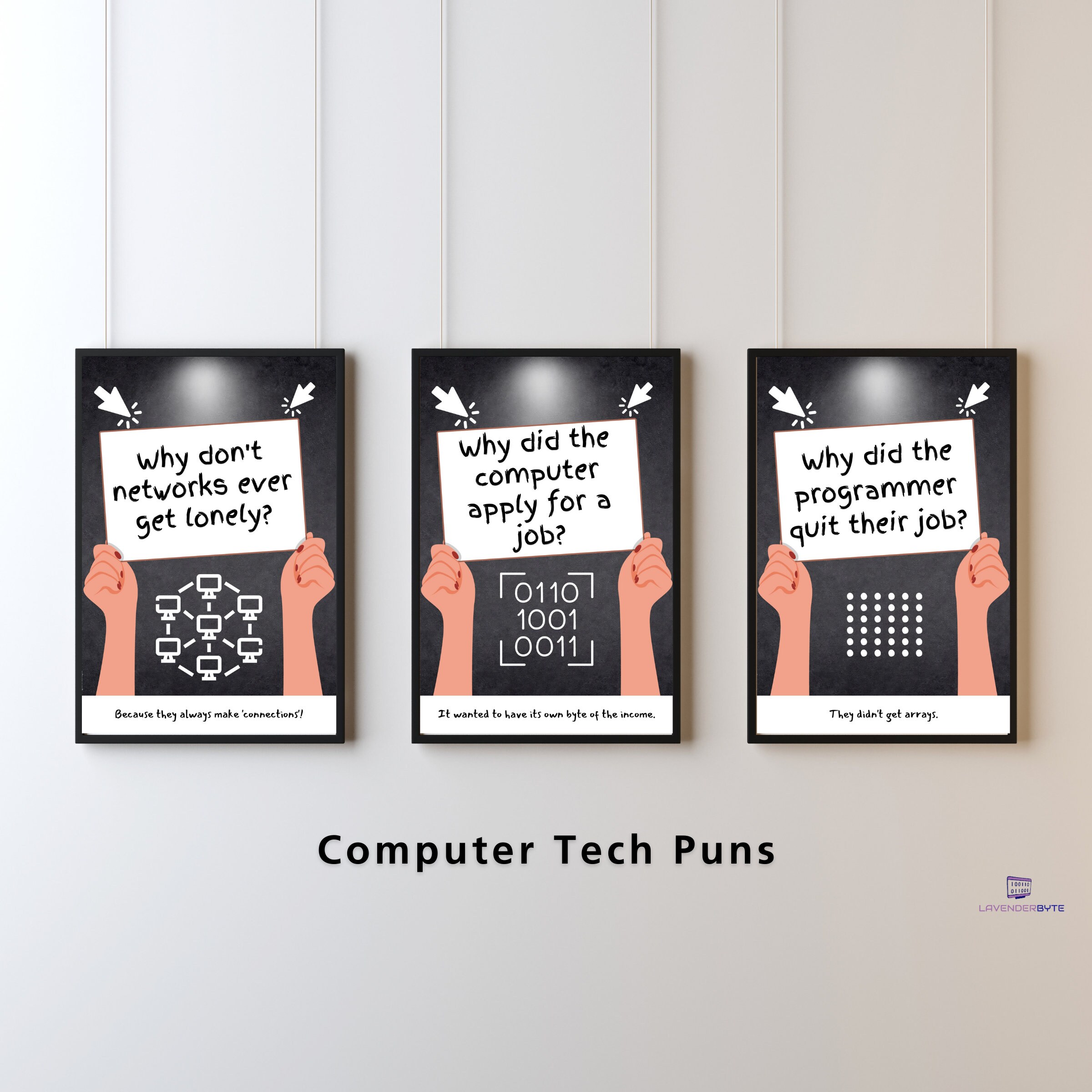 Computer Science Puns Posters | Set of 9 Funny Tech Classroom Prints - Etsy