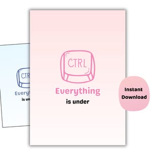 Retro Techie Poster Set | Alles unter Strg Wandkunst | Geschenk zum Abschluss