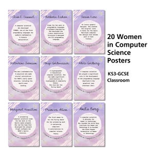 Women in Computer Science-posters – set van 20 klasdisplays