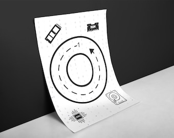 Pósteres de informática de la A a la Z / Decoración para el aula de informática / Alfabeto de informática / Arte mural para el laboratorio de informática / Aula STEM para primaria y secundaria