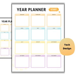 Tech Year Planner – Undated STEM Student Planner