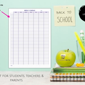 Half-hour Weekly Schedule| Printable Planner |computer Science & Tech ...