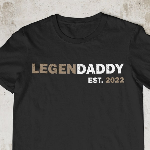 T-Shirt Unisex Herren | Vatertagsgeschenk | Legendaddy Est. | Papa Dad