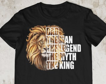 Papa shirt unisex heren heren | Vaderdagcadeau | Legendaddy | Papa Dad T-shirt met leeuw