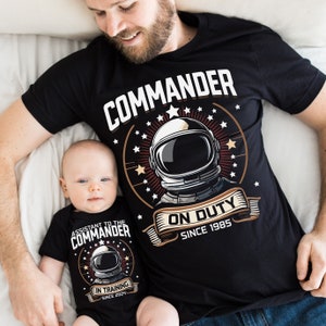 Vater Sohn Partnerlook Outfit Set Babybody Kids T-shirt personalisiert, Geschenke Papa Vatertag, Familienoutfit, Schwangerschaft Ankündigung