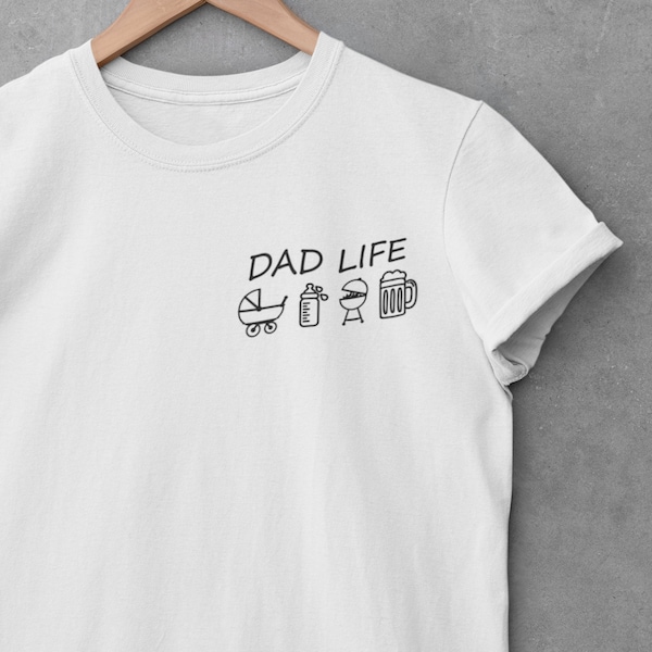 Unisex T-Shirt Vatertag DAD LIFE Papa Daddy