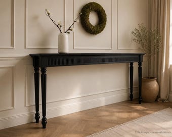 Narrow Sofa Table, Elegant Console Table, Slim Hallway Table, Italian Style Entryway Furniture, Housewarming Gift