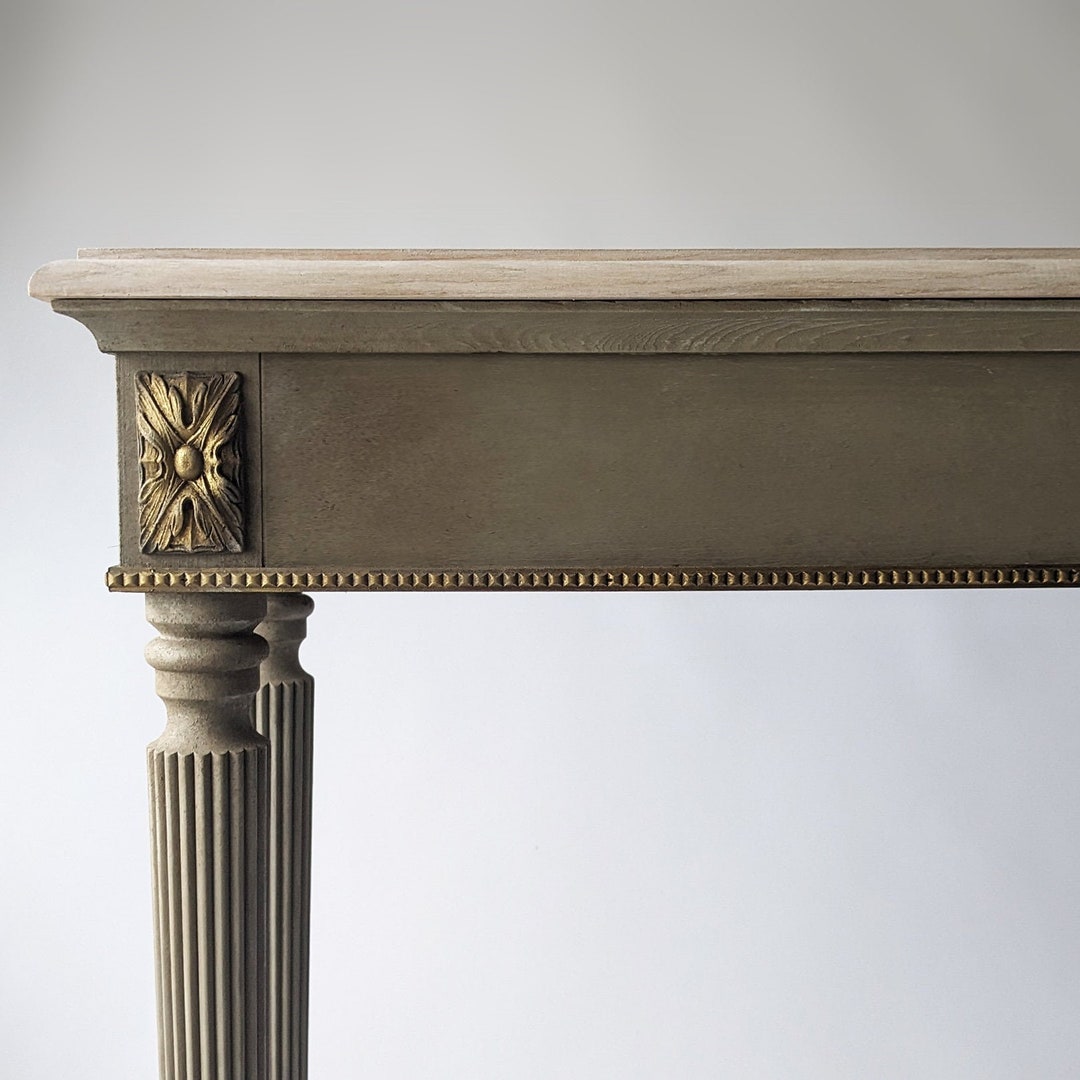 Le Rustique, Wooden Table, Desk, Distress Finish, Narrow Table, Wooden ...