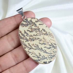 Psilomelane Dendrite Pendant 925 Silver Pendant Psilomelane Gemstone Pendant Psilomelane Dendrite Pendant Bezel Pendant Psilomelane Jewelry