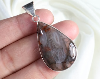 Butterlite Jasper Gemstone Pendant, 925 Silver Pendant, Butterlite Jasper Pendant Jewelry, Crystal Pendant, Bezel Pendant, Silver Jewelry