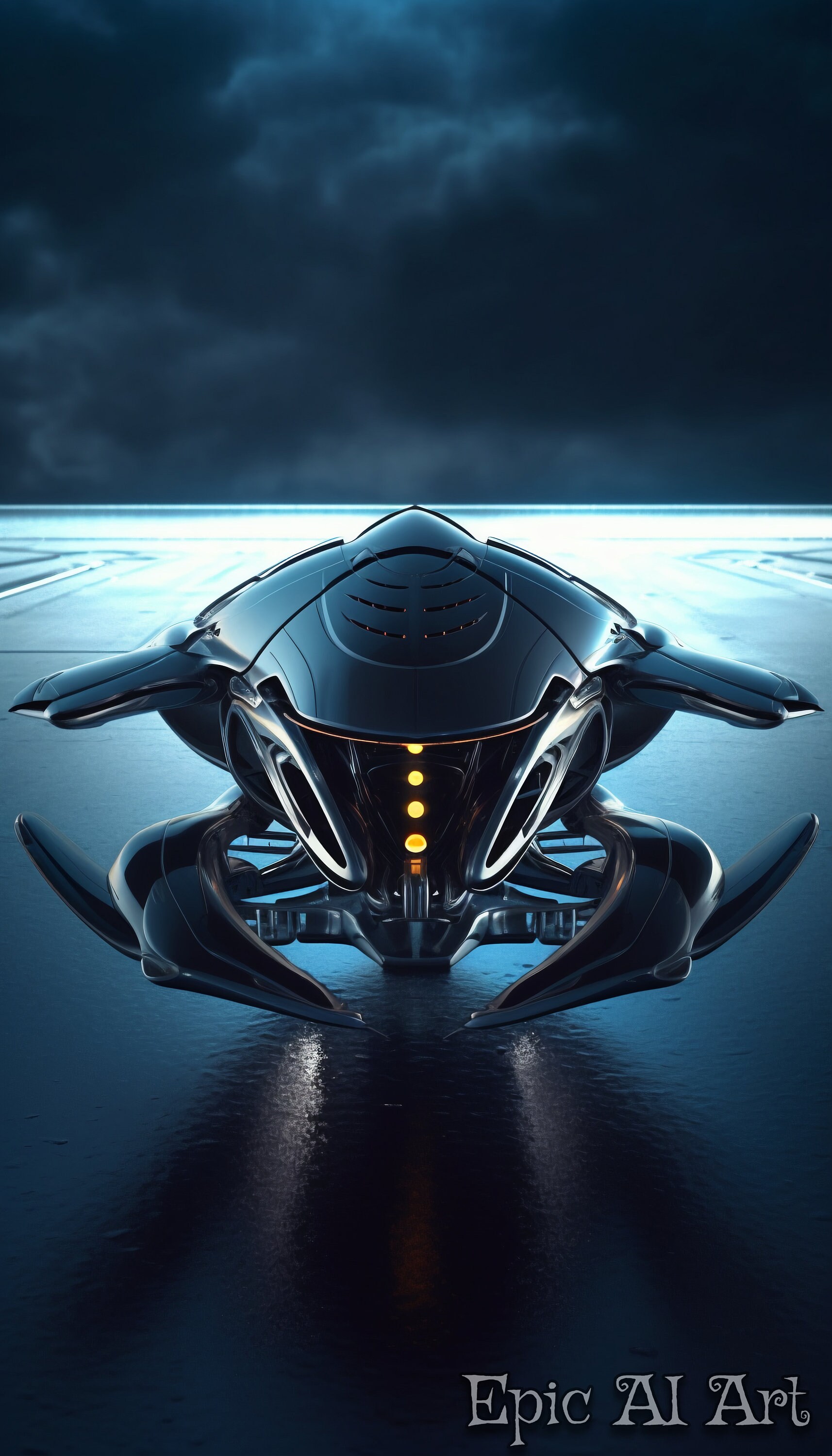 Futuristic Sci-fi Spacecraft Printable Aiart Digital - Etsy