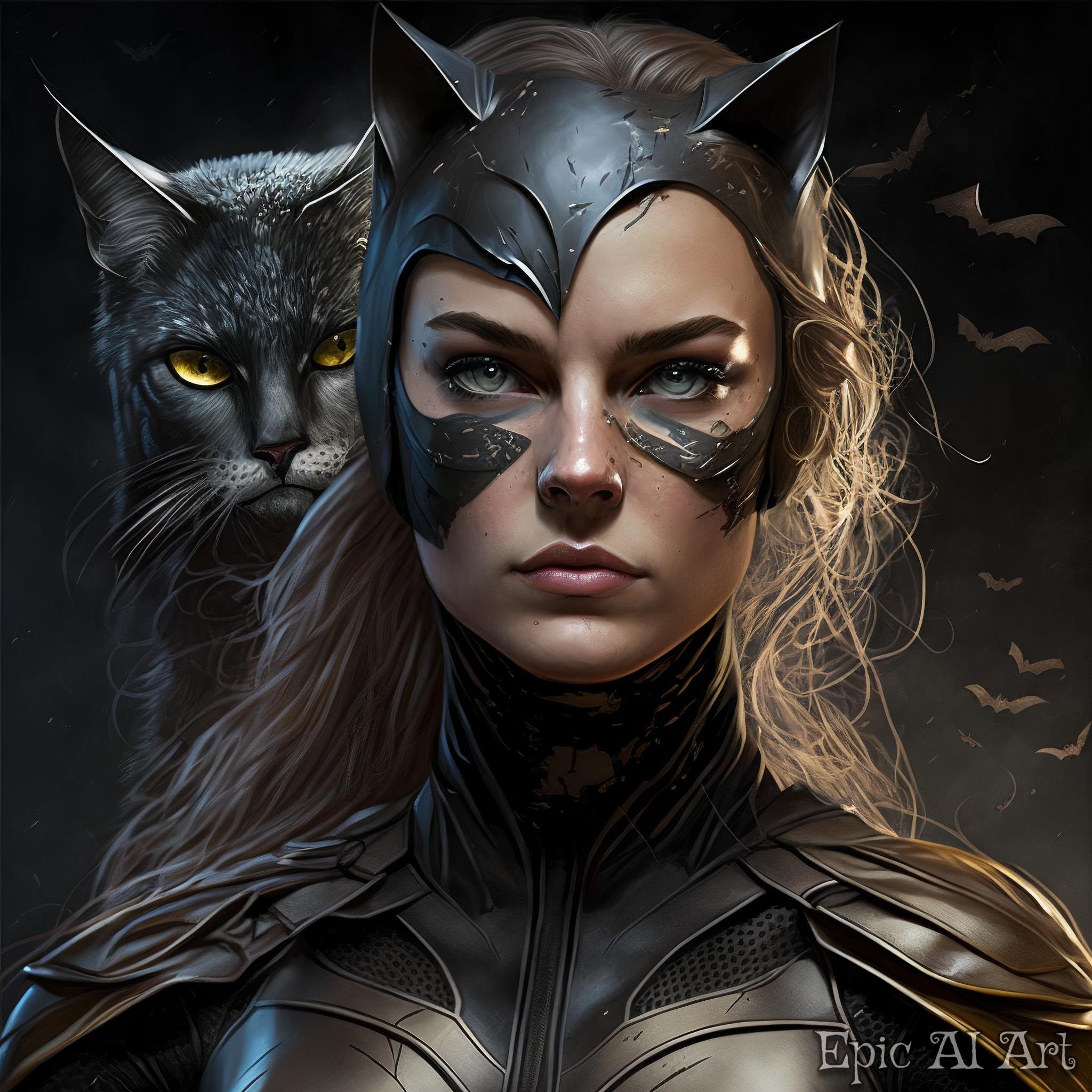 Catwoman Character Design Printable Aiart Digital - Etsy