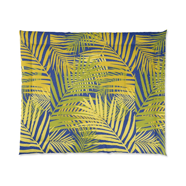 Palm Paradise Jungle Print Comforter Etsy