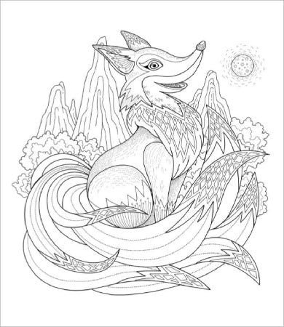 Adult Coloring Page - Etsy