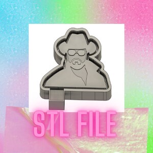 Cowboy Y Stone STL freshie file digital download