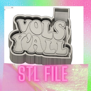 Vols Yall STL FILE Freshie Mold stl Digital Download