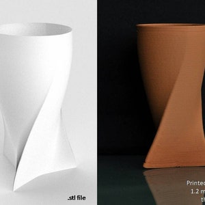 Geometric Evolution Vase - 3D printable model stl file suitable for clay ceramics and plastic - stl file downloadable