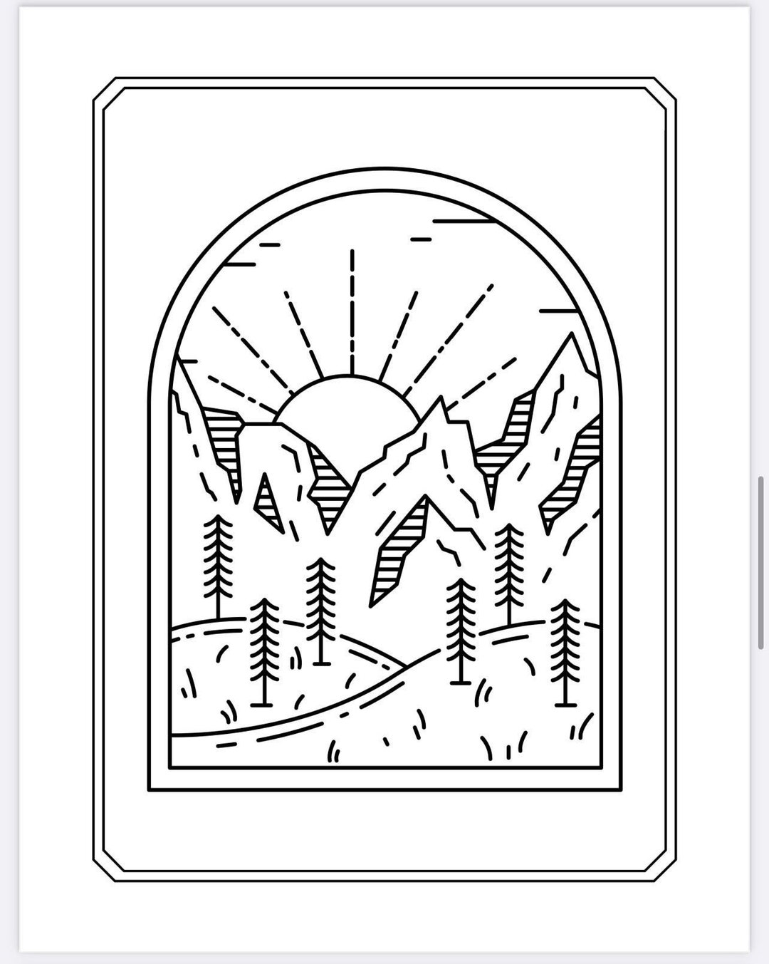 Outdoorsy Coloring Book Printable - Etsy