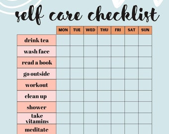 30 Days Self Care Challenge Digital File - Etsy