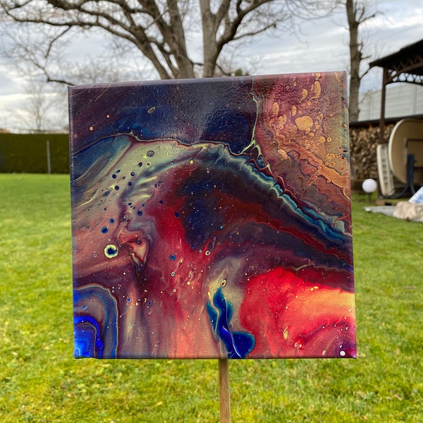 Acrylic Pour Paintings Etsy