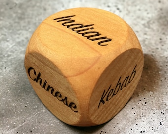 Wooden Takeaway Dice