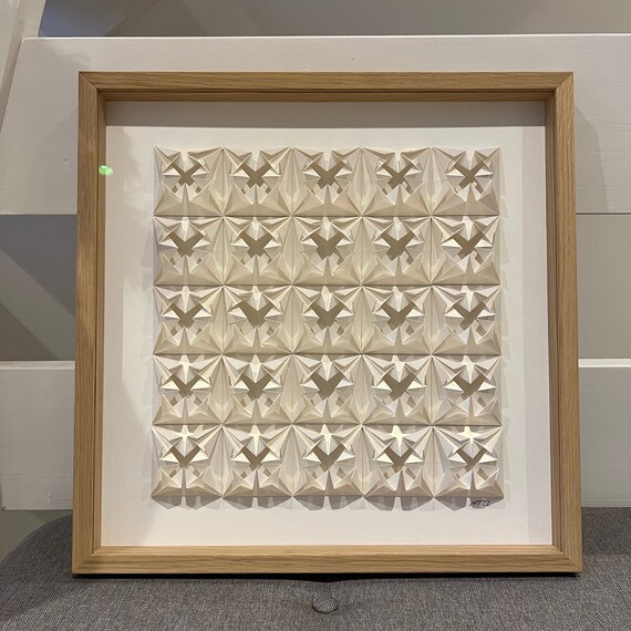 Majestic Paper Bloom - 3D Paper Art - Origami - Wall art - Hand folded paper art