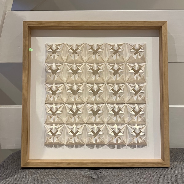 Majestic Paper Bloom - 3D Paper Art - Origami - Wall art - Hand folded paper art