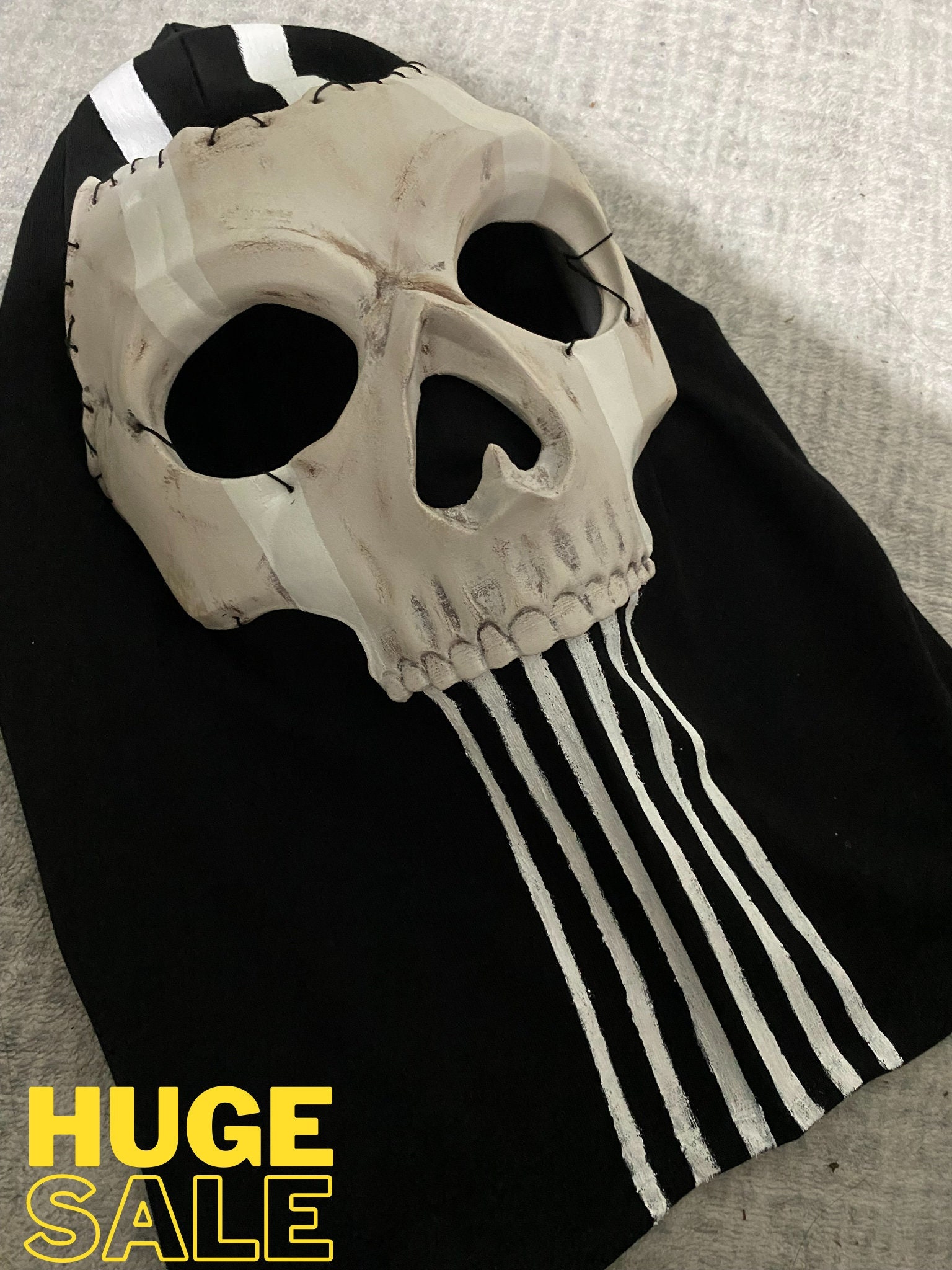  Dacnod Halloween Ghost Mask MW2 War Game Masks Ghostface Mask  Full Face Skull Horror Mask Outdoor Sport War Game Helmet (A) : Clothing,  Shoes & Jewelry