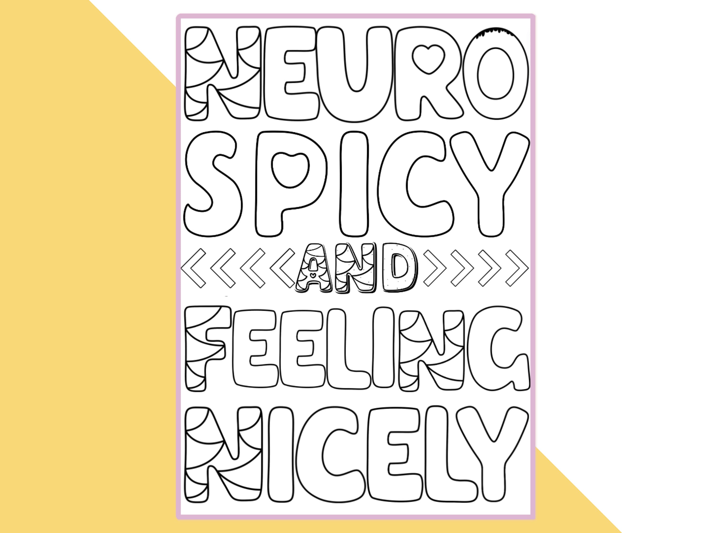 35 ADHD Malseiten zum Ausdrucken | Ausmalbilder Erwachsene | Neurodianisches Malbuch | ADHS Printables | Digitaler Download | Herunterladen