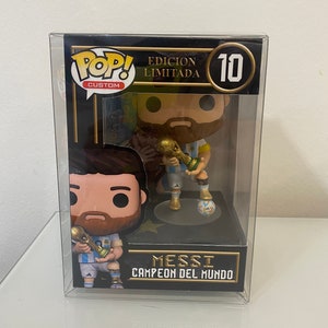 Lionel Messi Funko Pop Style GOLD EDITION kiss the cup Argentina