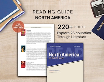 Reading Guide North America Book List | 220+ Books by Country | World Literature PDF | Reading Challenge Resource