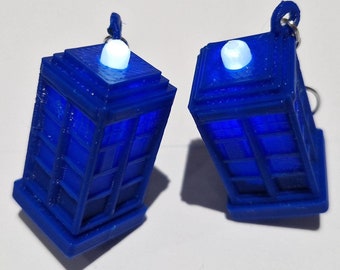 TARDIS Light-Up Earrings