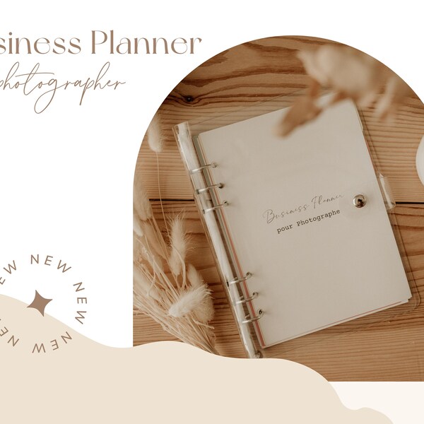 Photographer Business Planner, Photography Business Template, Printable or Digital, Photo Session & Client Workflow, English