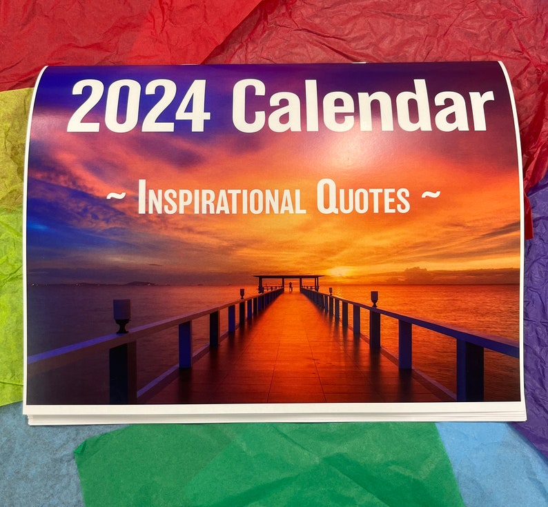 2024 Inspirational Quotes Calendar Etsy