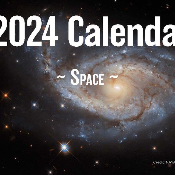 2024 Science Wall Calendar Etsy