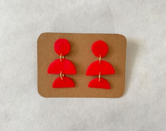 red earrings