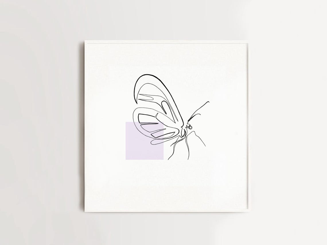 Digital Custom One Line Picture | Personalised Portrait From Photo - Etsy