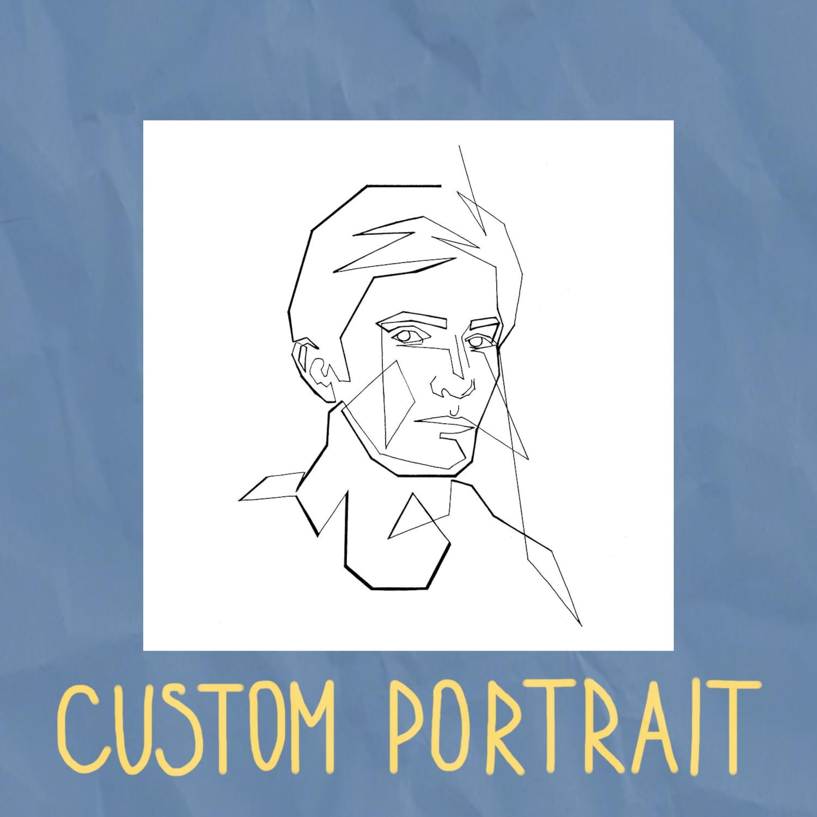 Custom Single Line Digital Custom One Line Picture | Personalised Portrait From Photo - Etsy