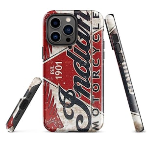 Vintage Tin Sign - Indian Motorcycle Tough Case for iPhone®