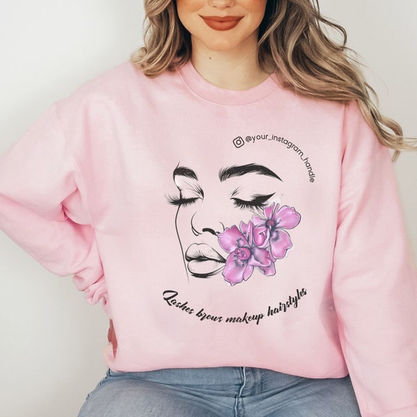 Individuell personalisiertes Beauty-Sweatshirt für Spezialisten der Beauty-Branche