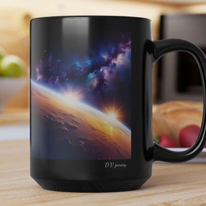 Space Galaxy Tasse, 15 Unzen - Planeten und Sterne Kaffeetasse für Astronomie-Liebhaber - Sternbild Geschenk, Universum Dekor, himmlische Geschirr,