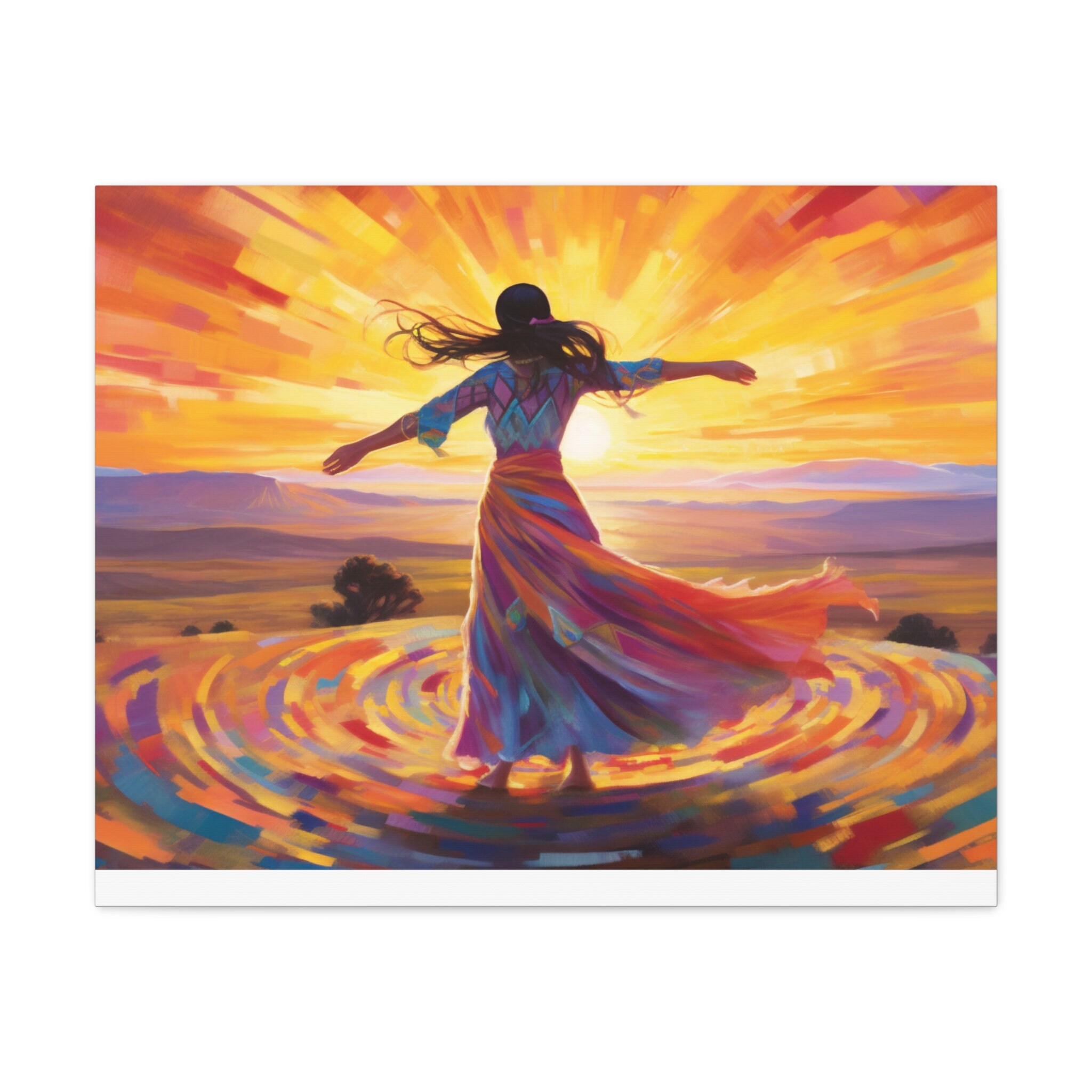 Native American Dancer Art Print: Colorful Boho Home Decor - Etsy
